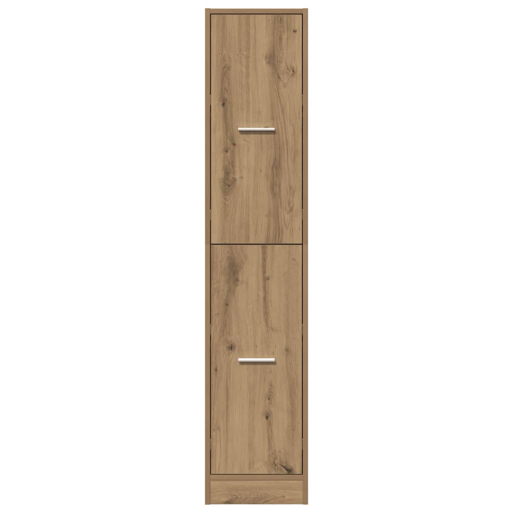 Apothecary Cabinet Artisian Oak 30x41x144.5 cm Engineered Wood